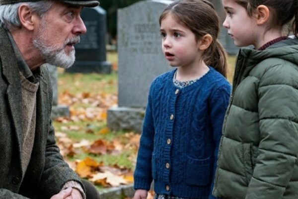 Millionaire Sees Twin Girls Crying at His Son’s Grave, Their Secret Leaves Him Speechless