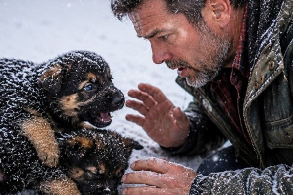 A Puppy Defended His Weak Sister in the Snow—What a Retired Navy SEAL Found Left Him Stunned