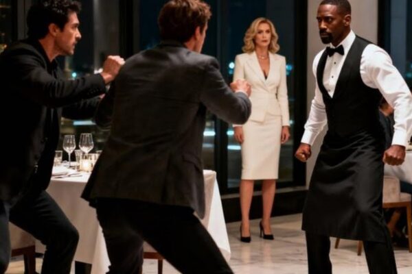 Four Men Attacked a Billionaire CEO — A Waiter Black Single Dad Changed Everything JJ