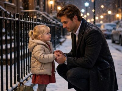 A Freezing 6-Year-Old Stood Outside the Billionaire’s Tower. Her Whisper Shattered His World: “Sir, My Mom Didn’t Come Home Last Night.”