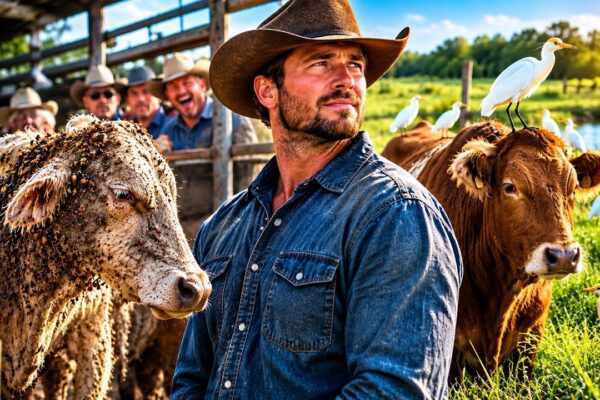 The Ranchers Laughed When He Bought a Starving Herd Covered in Ticks—Then the Egrets Arrived. Part 1