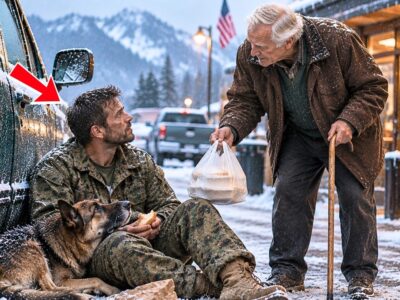 Everyone Ignored the Marine and His Starving K9 — Until an Old Man Made Him an Unexpected Offer