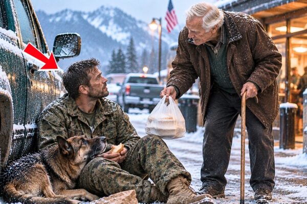Everyone Ignored the Marine and His Starving K9 — Until an Old Man Made Him an Unexpected Offer