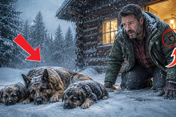 Retired Navy SEAL Found a Starving K9 and 2 Puppies in the Snow—What He Discovered Stunned Everyone