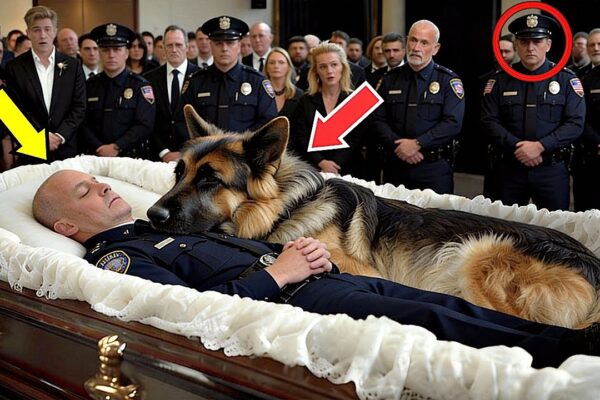 The Police Dog Did Not Leave the Officer’s Coffin — What Officers Discovered Next Shocked Everyone!
