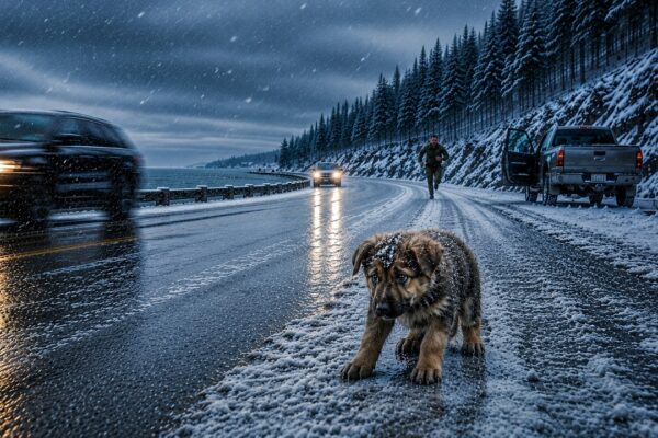A Lost Puppy Waited in the Snow Until a Navy SEAL Stopped