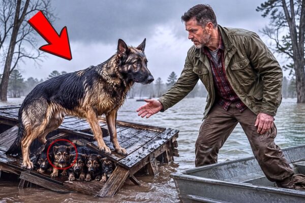 A Navy SEAL Rescued a Mother Dog and 4 Puppies From a Flood—Then a Cut Chain Revealed a Dark Secret!