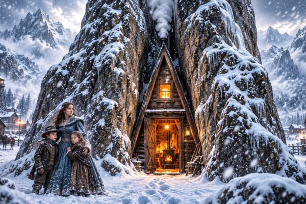A Single Mom Wedged a Tiny A-Frame Into a Crevice—Her 2 Kids Slept at 74°F While Town Hit -20°F