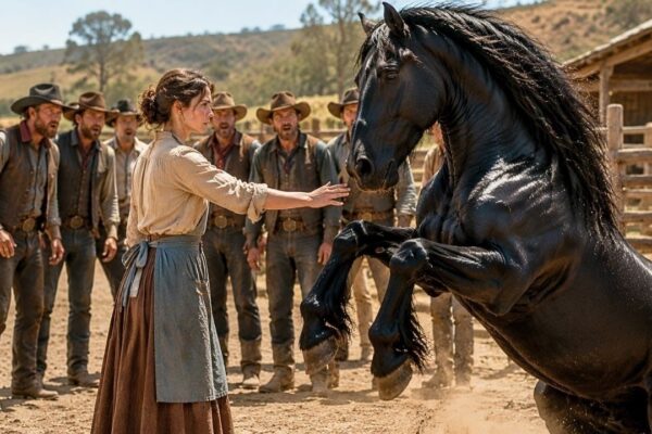 No Man Could Handle the Black Mare—Then the Widow Said, “Let Her Go. I’ll Do It.”