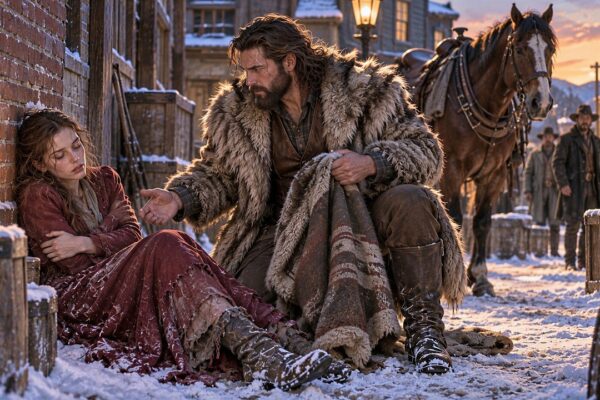 Christmas Eve, She Was Dying in an Alley—Until a Mountain Man Said, “Get Up… You’re Coming Home”