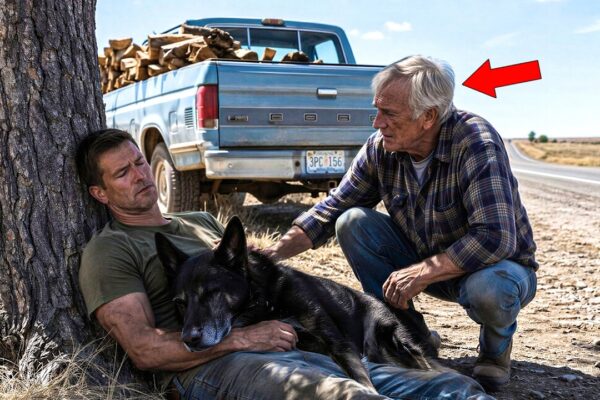 Everyone Drove Past the Navy SEAL and His K9—Until an Old Carpenter Stopped