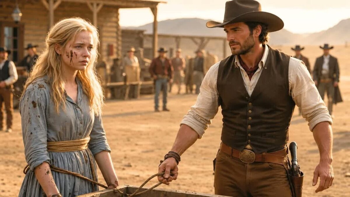 She Was Sold At Auction In Tears—Then A Cowboy Whispered “Your Pain Ends Here”