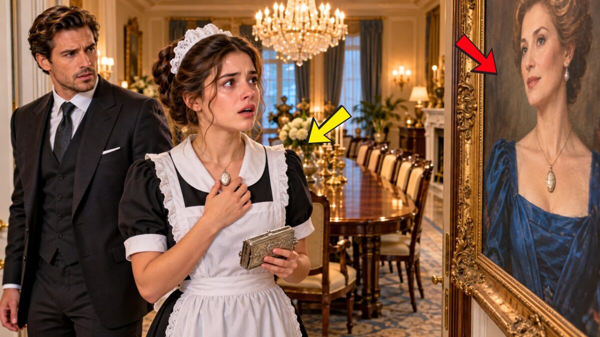 The Millionaire’s Maid Never Entered the Family Dining Room… Until She Saw the Portrait on the Wall