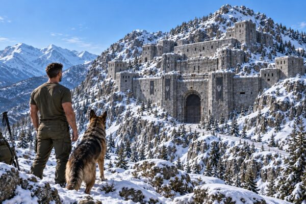 A One Eyed Navy SEAL Inherited a Mountain Fortress — Then His Shepherd Wouldn’t Leave