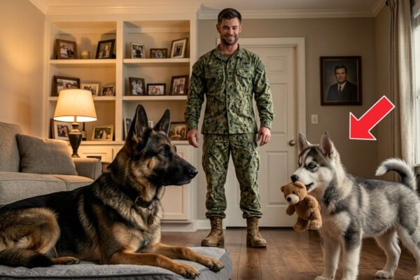 A Navy SEAL Brings Home an Abused K9—Then His Husky Puppy Changes Everything