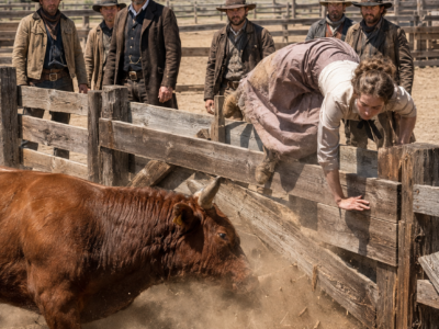 No One Dared Challenge the Duke’s Wildest Bull — But a Young Mail Order Bride Climbed Over the Gate