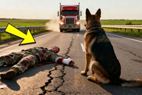 Desperate German Shepherd Stops Traffic To Beg For His Owner’s Rescue—His Actions Saved Three Lives