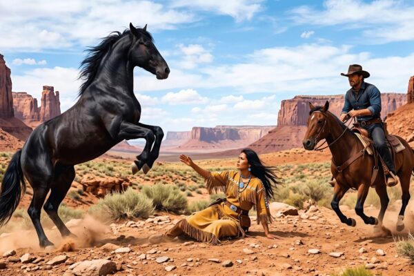 Cowboy Saved an Apache Woman from a Wild Horse—Chief Said, “Marry My Daughter and Take 400 Cattle”