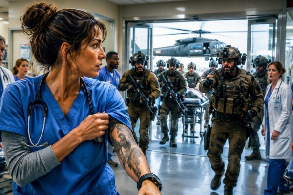 She Hid Her Tattoo—Until a Navy Jet Crashed Off the Coast and the Operators Walked Into Her ER …
