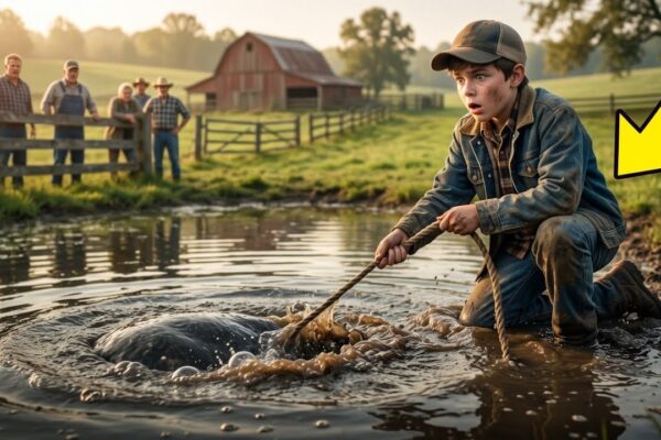 He Pulled a Rope From the Farm Pond — Then Something Heavy Moved Below