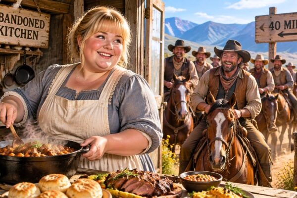 She Was Sent To Clean An Abandoned Kitchen — 40 Miles Of Cowboys Returned For One Taste