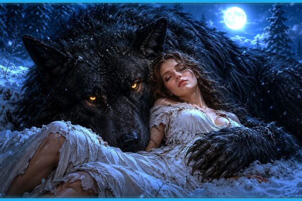 She Fell Dying in the Snow After Her Mate Rejected Her—A Mysterious Black Wolf Curled Around Her Bod