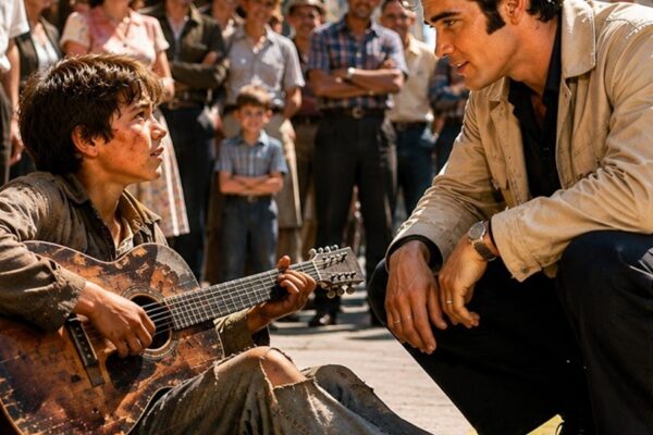 ELVIS HEARD A BOY SINGING ALONE ON THE STREET — THEN HE STOPPED HIS CAR D