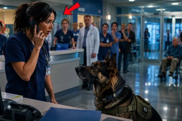 The Nurse Got a Call About a Military K9 — Then Found Him Standing Silently in Front of Her