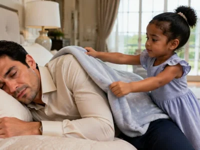 The Billionaire Pretended to Sleep—What the Maid’s Toddler Did Left Him in Tears