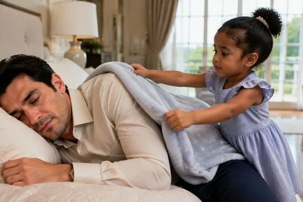 The Billionaire Pretended to Sleep—What the Maid’s Toddler Did Left Him in Tears
