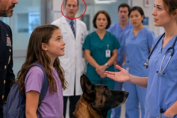 The Admiral Walked Past Every Nurse With His K9 Until One Quiet Nurse Whispered His Daughter’s Name