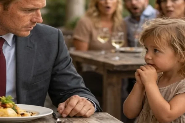 “DAD, CAN I EAT WITH YOU” — THE QUESTION THAT SHATTERED A MILLIONAIRE’S PRIDE