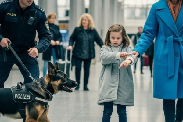 Kleines Mädchen Gibt Polizeihund Ein Stilles Zeichen – Was Er Dann Tut Schockiert Alle