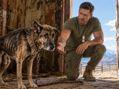 No One Heard the Dog Chained at the Farm Until a Broken Navy SEAL Came Home