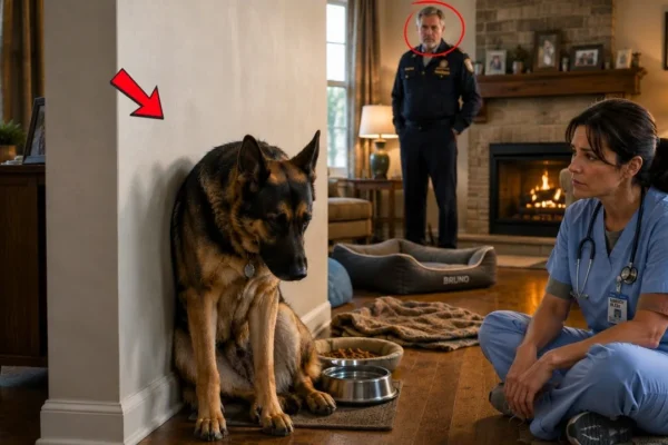 A Nurse Was Asked to Visit a Navy Admiral’s K9 — Until She Saw Him Staring at the Wall