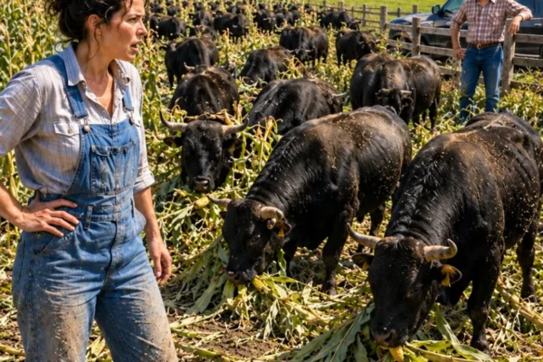 The Rich Neighbor Released 52 Bulls into Her Cornfield—He Was Smiling Too Soon