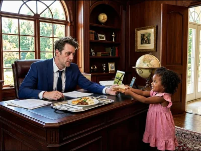 No One Noticed the Sick Billionaire Skipping Meals — Until the Maid’s Toddler Brought Him Her Sand.