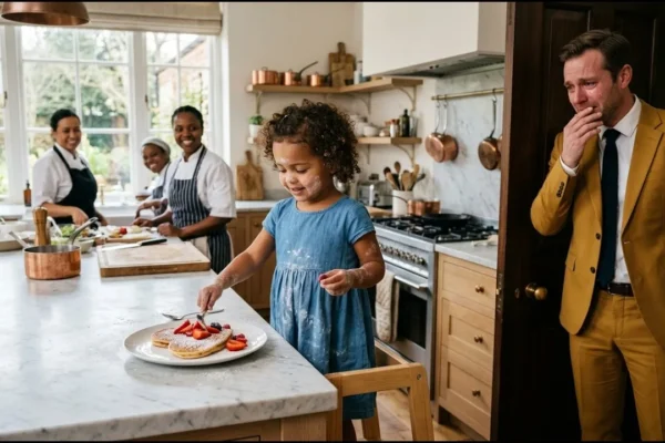 Maid’s Toddler Was Preparing a Surprise Meal for the Billionaire — Watching From Behind, He Was…