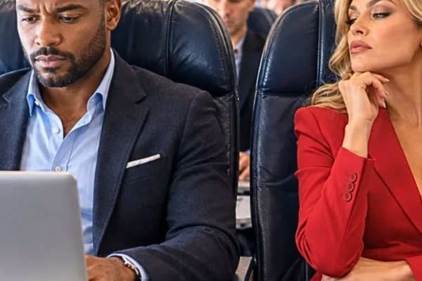 A CEO Looked Down on a Black Single Dad in Economy—Then She Heard the Pilot Welcome Him by Name JJ