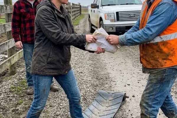 The Mine Scrapped Its Giant Conveyor Belts — She Bought Them Before the River Took the Farm Road