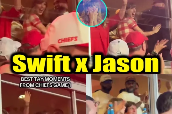 A Night of Triumph and Family Joy: Taylor Swift Shares a Heartwarming Celebratory Hug With Jason Kelce After the Chiefs’ Thrilling Victory Over the Broncos