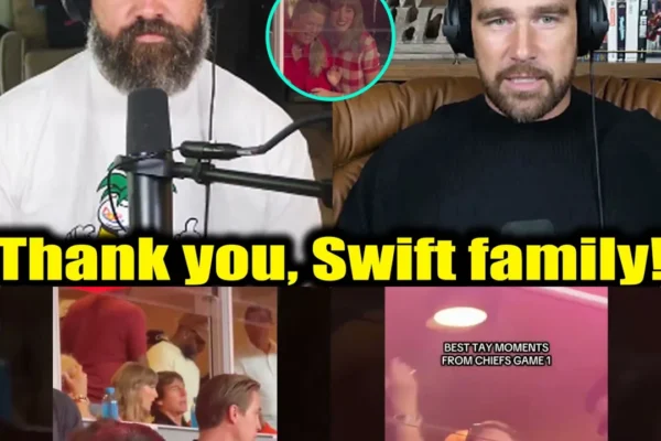 A Heartfelt Tribute Under the Stadium Lights: Travis Kelce Opens Up About the Unwavering Support of Wife Taylor Swift and Mother-in-Law Andrea