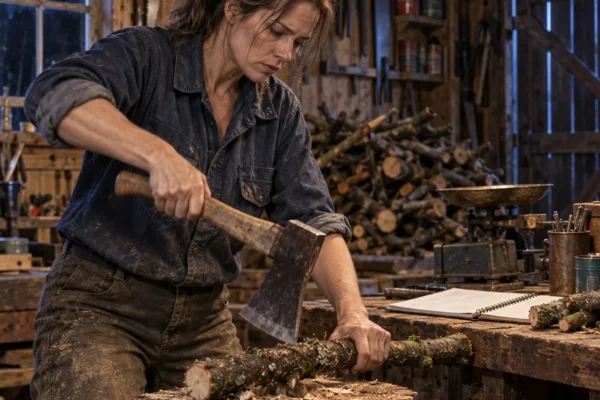 For eighteen years, the orchard bulldozed tons of pruned applewood branches into burn piles, but the day I carried an armload into my late father’s dusty workshop and split one with his old hatchet, I had no idea that trying to sell a twenty-three-dollar sack of smoke would push me to the brink of financial ruin.