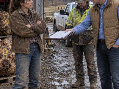 Two years after my husband died, the loggers clear-cut his maple woods and left 193 massive burls rotting in the mud as worthless trash, but the day I sold one for twelve thousand dollars, their company truck pulled right back into my driveway.