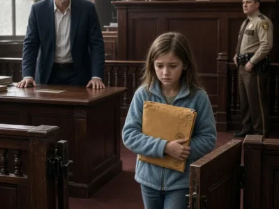The judge had his gavel raised to give me life in prison for a twelve-million-dollar corporate theft I never committed, when the heavy courtroom doors flew open and my ten-year-old daughter stepped through the aisle, holding the one hospital record that proved where I had spent that entire night.