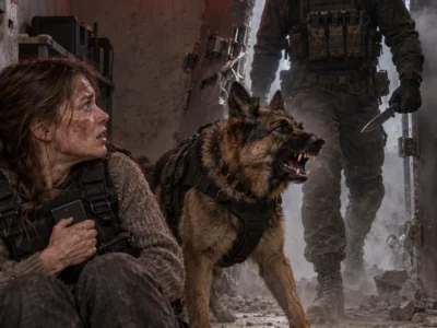 I sat terrified in the freezing concrete panic room as rogue mercenaries blew the heavy steel door off its hinges to steal the classified hard drive hidden in my vest, but they severely underestimated the 85-pound retired military K-9 standing between them and their target.