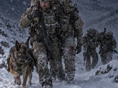 At 3:40 A.M., 800 Meters From Extraction, My Legs Finally Quit in an Afghan Blizzard. My Injured Dog Bear Could Barely Use One Front Leg—Then He Made the One Sound I’d Learned Never to Ignore.