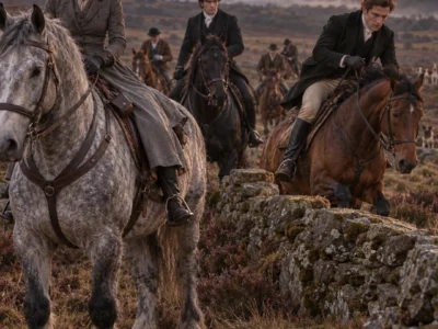 The Duke Laughed When I Rode Into His Hunt on My Old Plow Horse, and My Cousin Had Already Told Everyone I’d Be Left Behind in the First Meadow. By Dusk, Nearly Fifty Riders Had Become a Handful—and Perseus Was Still Carrying Me. Then Julian Pointed His Exhausted Thoroughbred at One Last Crumbling Stone Wall.