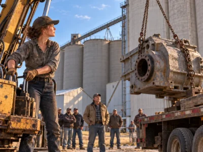 The Co-op’s 900-Pound Replacement Part Was Stranded Below a 30-Foot Opening in the Middle of Harvest. I Brought the Crane I’d Built from Discarded Excavator Arms, and the Men at the Fence Watched as I Took Up the Chain. Dell Had Trusted Me to Measure the Job First. Now he had to watch what those measurements were worth.